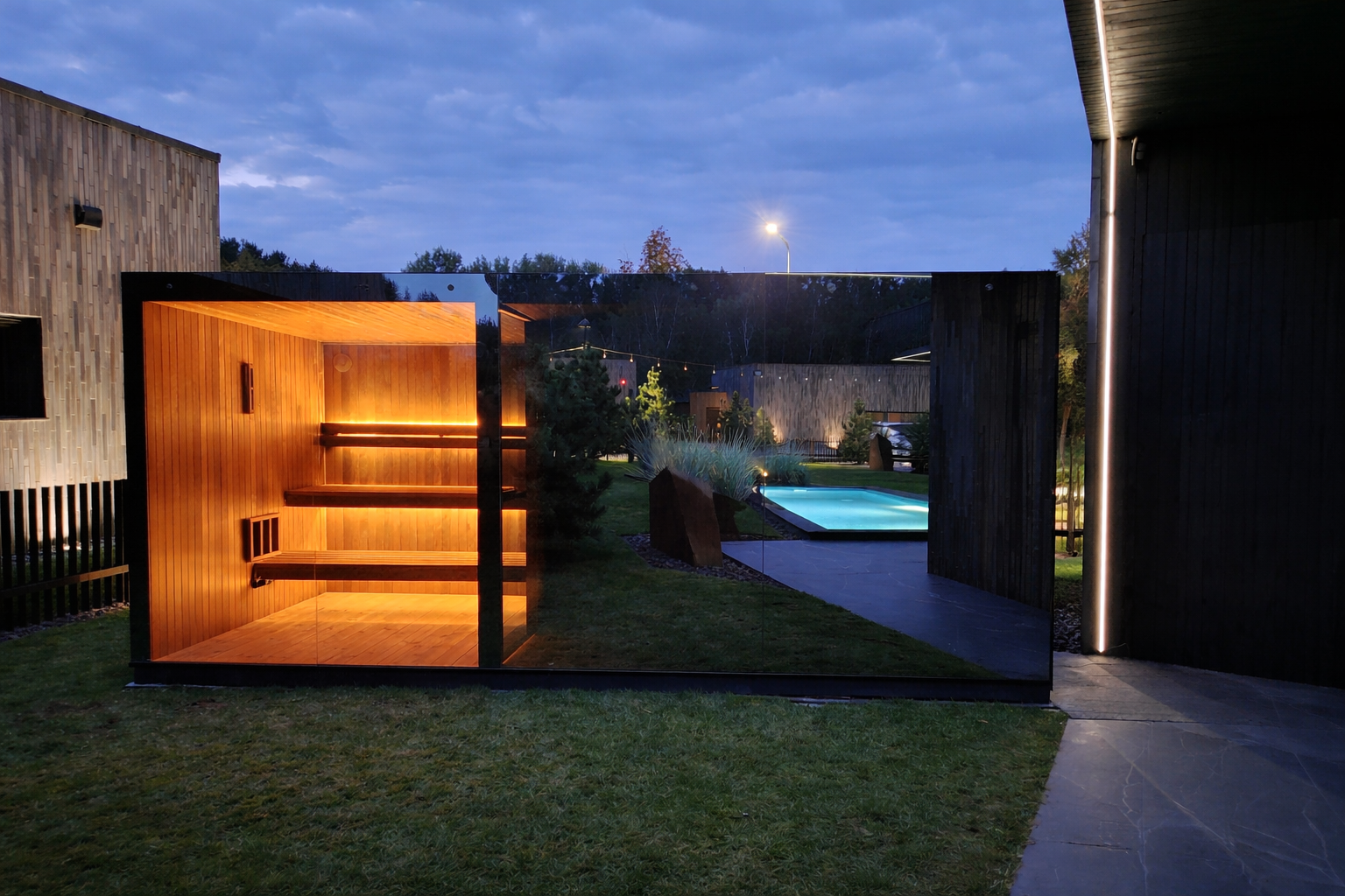 Glass Framed Sauna